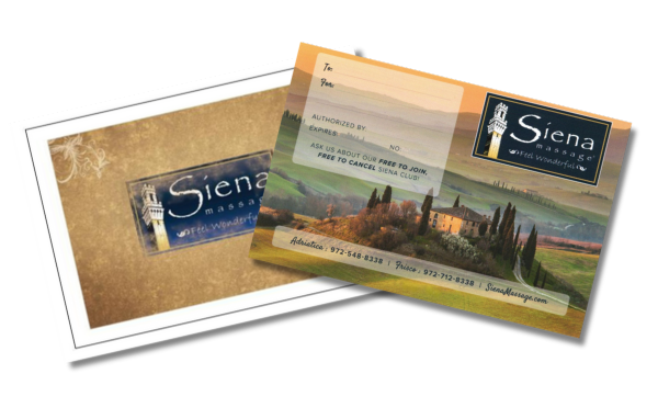 Siena Massage Gift Cards